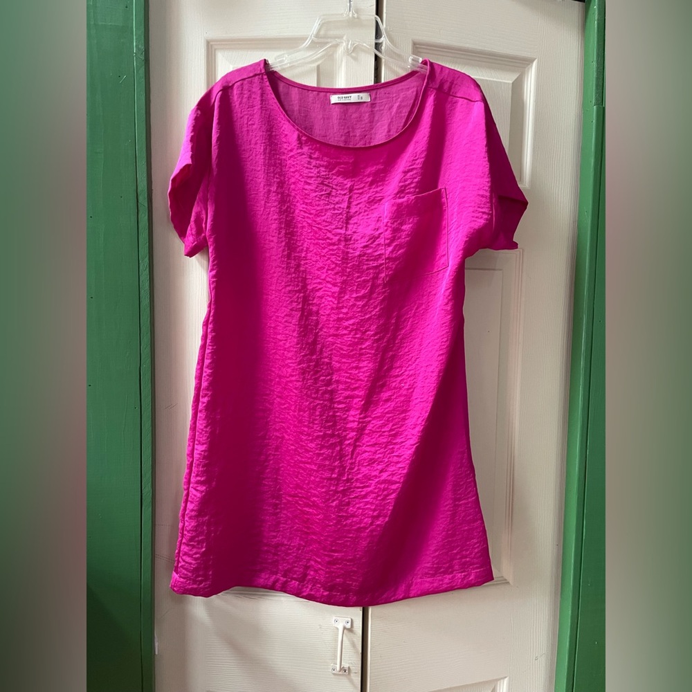 Old Navy Fuchsia Short Sleeve Dress